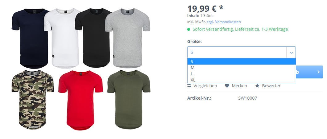 Varianten aus der SelectLine Warenwirtschaft zu Shopware hochladen