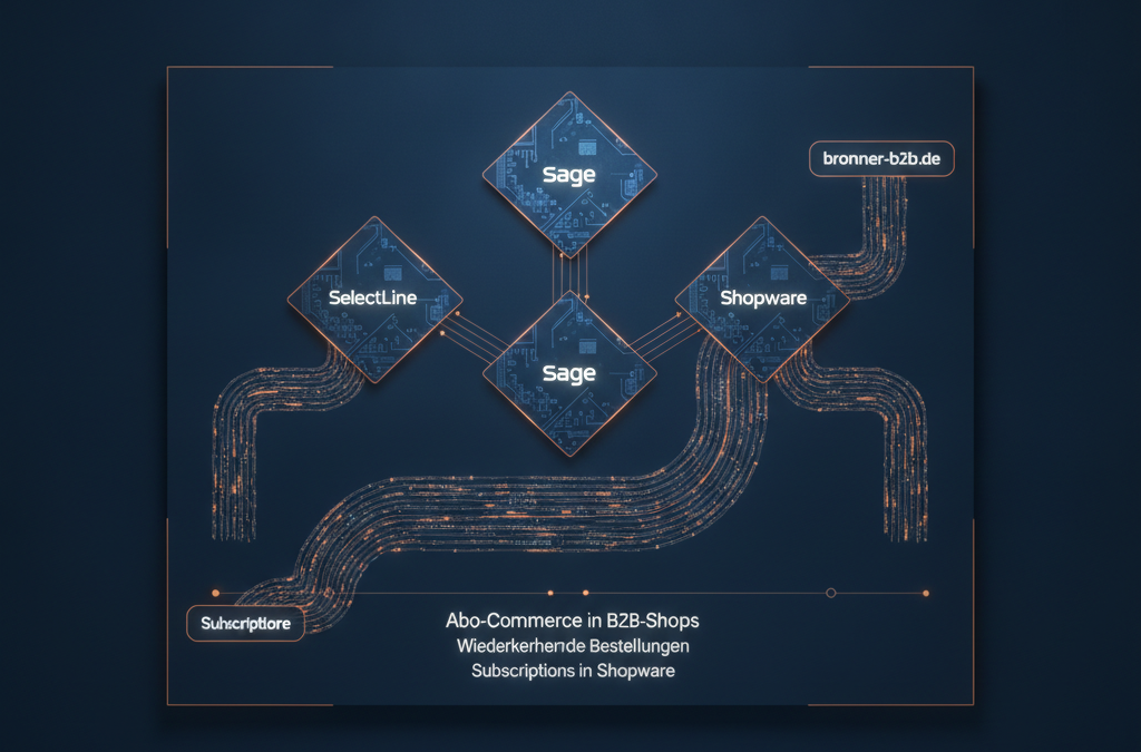 Abo-Commerce in B2B-Shops: Wiederkehrende Bestellungen mit bronner-b2b.de, Shopware und SelectLine meistern