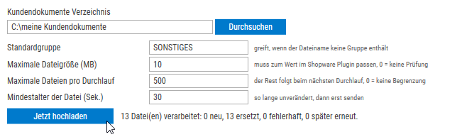 Kundendokumente im maniacSeller zum Shopware hochladen Kundendokumente im maniacSeller zum Shopware hochladen